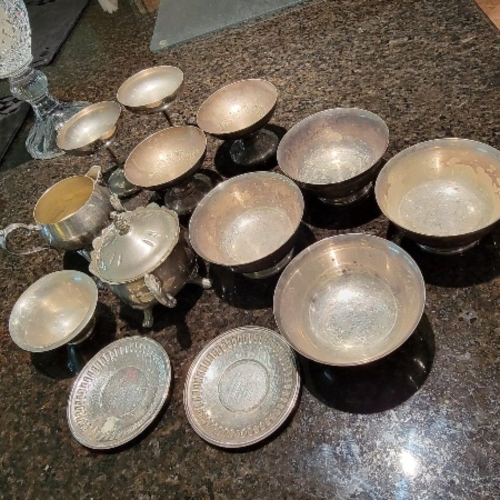 13 Vintage Plated Sterling Silver Collectors Pieces Assorted Lot
